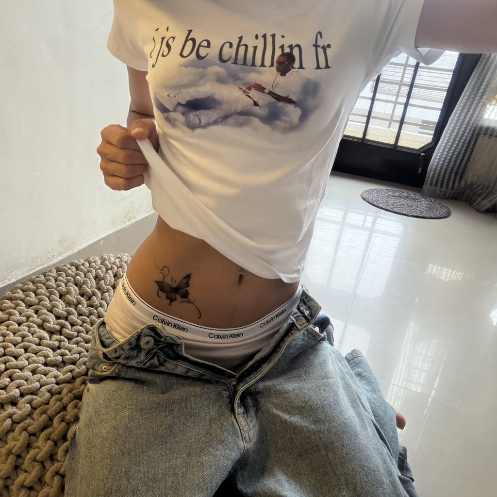 I Js Be Chilling Fr Baby Tee
