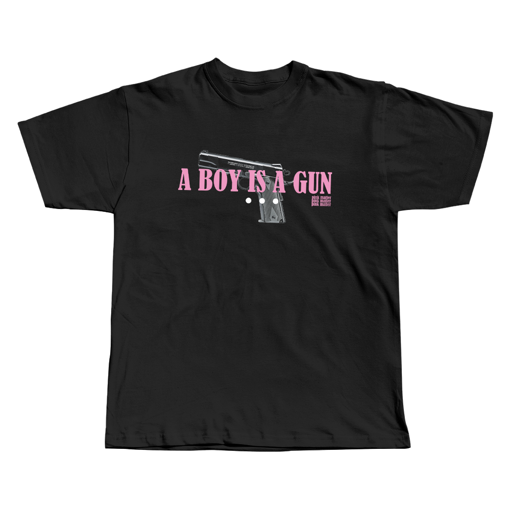 IGOR Tyler The Creator black oversized streetwear tee front view by Pink Matter
