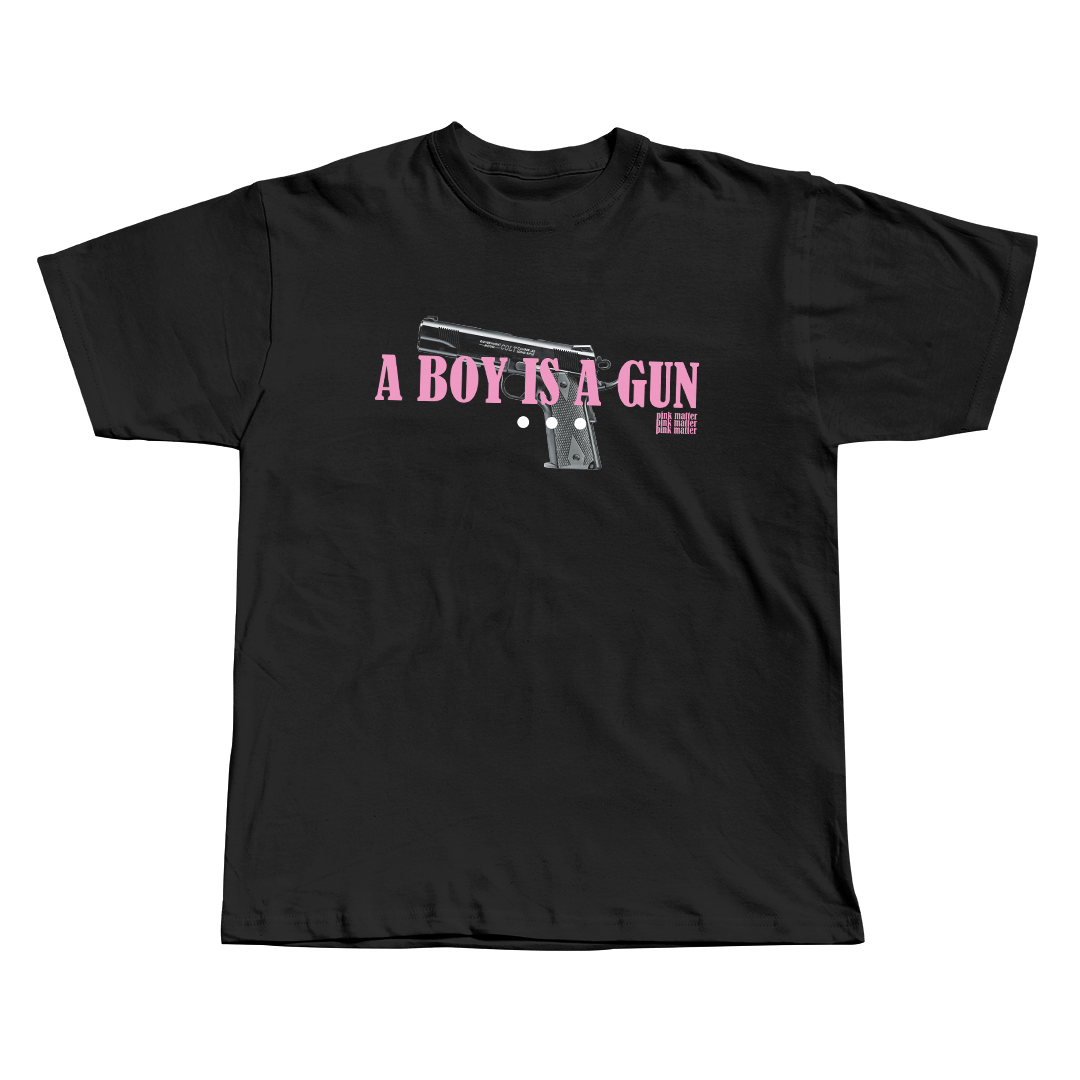 IGOR Tyler The Creator black oversized streetwear tee front view by Pink Matter