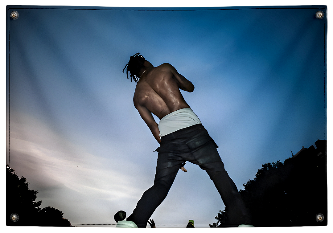 Days Before Rodeo Flag - Pink Matter