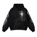 COBWEB ZIP-UP HOODIE
