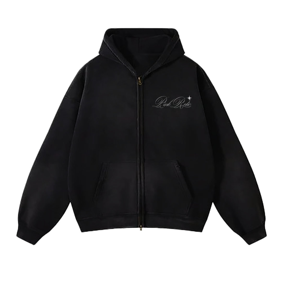 PINK RELIC ZIP-UP HOODIE