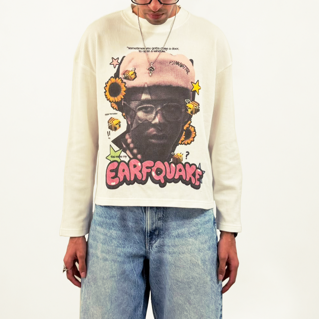 Earfquake Waffle Knit Tee