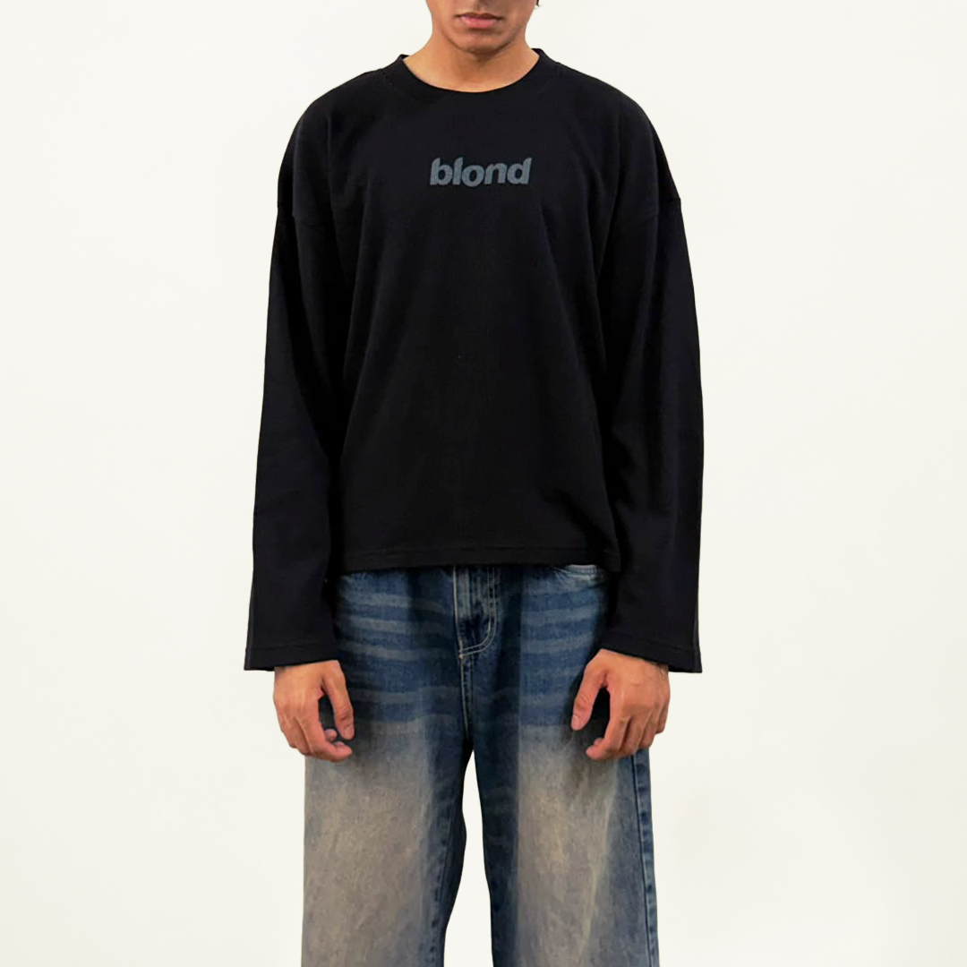 Blond Waffle Knit Tee