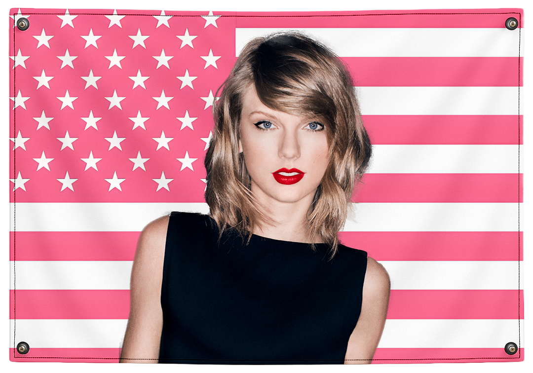 Taylor Swift Flag - Pink Matter