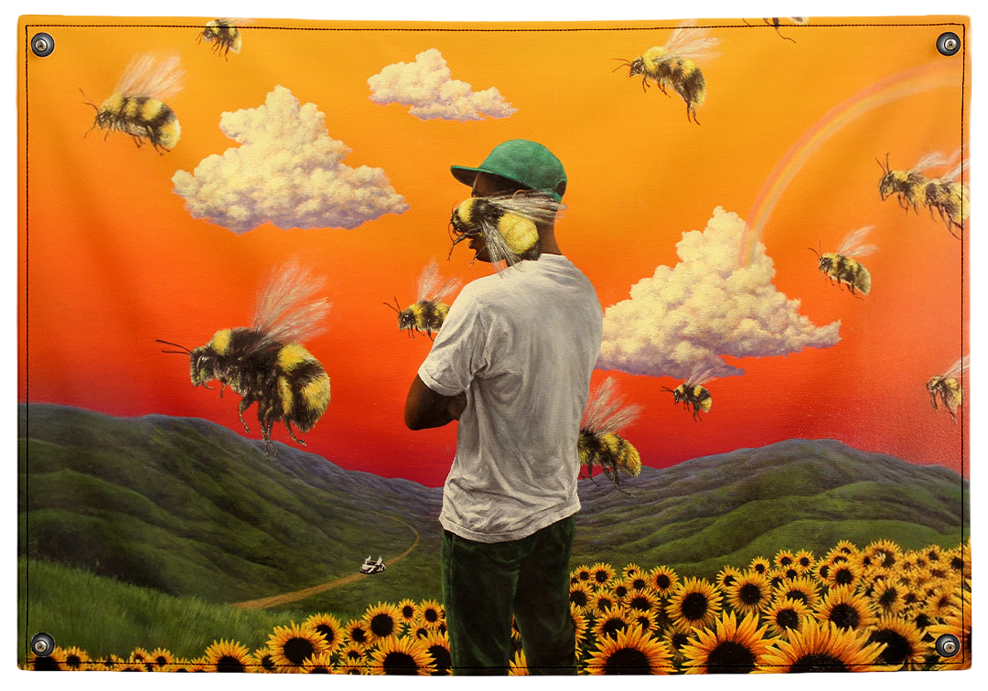 Tyler The Creator Flower Boy album wall tapestry flag hip hop decor Pinkmatter