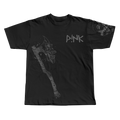 War Axe black oversized streetwear tee by Pink Matter