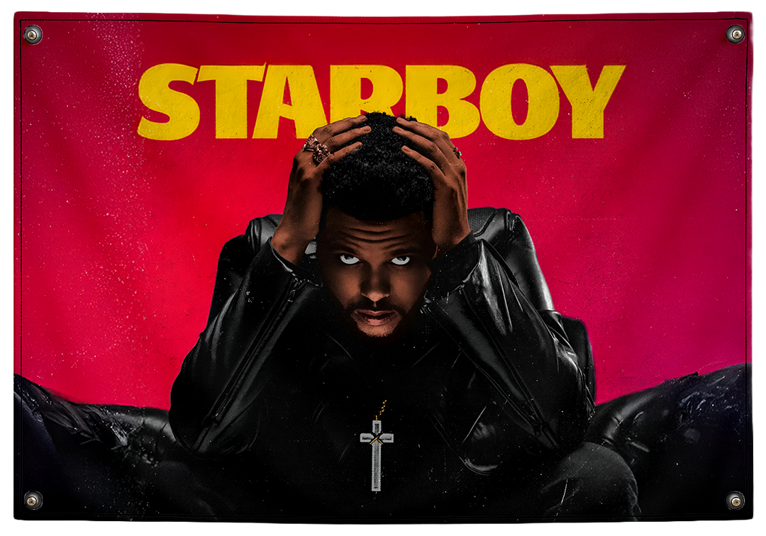 Starboy - The Weeknd Flag - Pink Matter