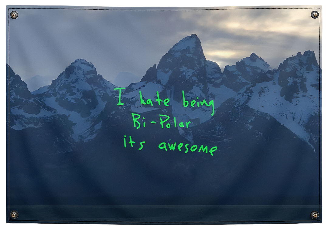 Kanye West Ye album wall tapestry flag hip hop decor Pinkmatter